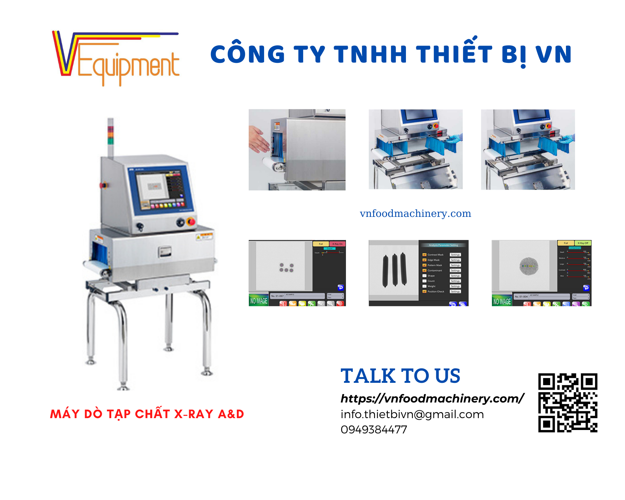 MÁY DÒ TẠP CHẤT XRAY A&D